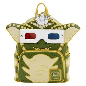 Loungefly Green Gremlins 3D Ears Pop! Mini Backpack with 3D Glasses